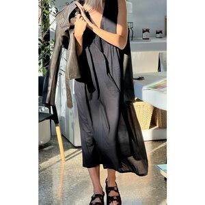 LANEWAY THE LABEL Vintage Cotton Gown in Noir